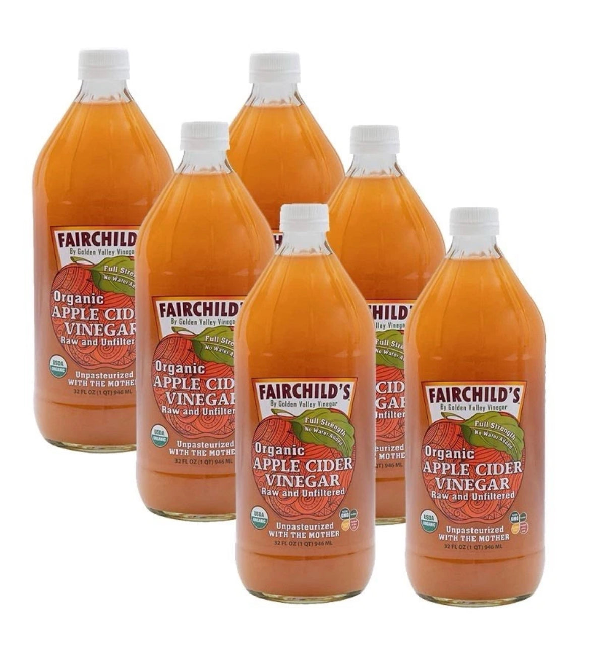 Fairchild’s Organic Apple Cider Vinegar – 32oz (With The Mother)