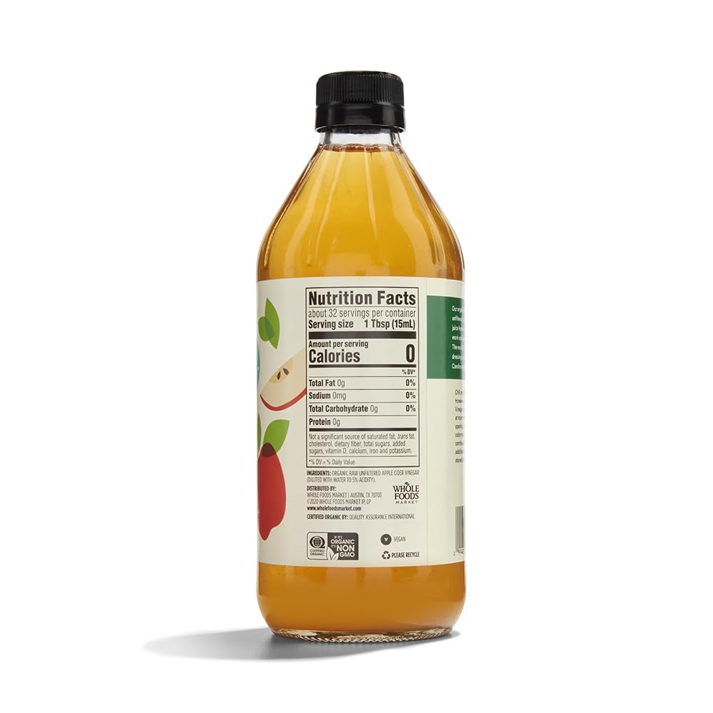 365 by Whole Foods Market, Organic Raw Apple Cider Vinegar, 16 Fl Oz