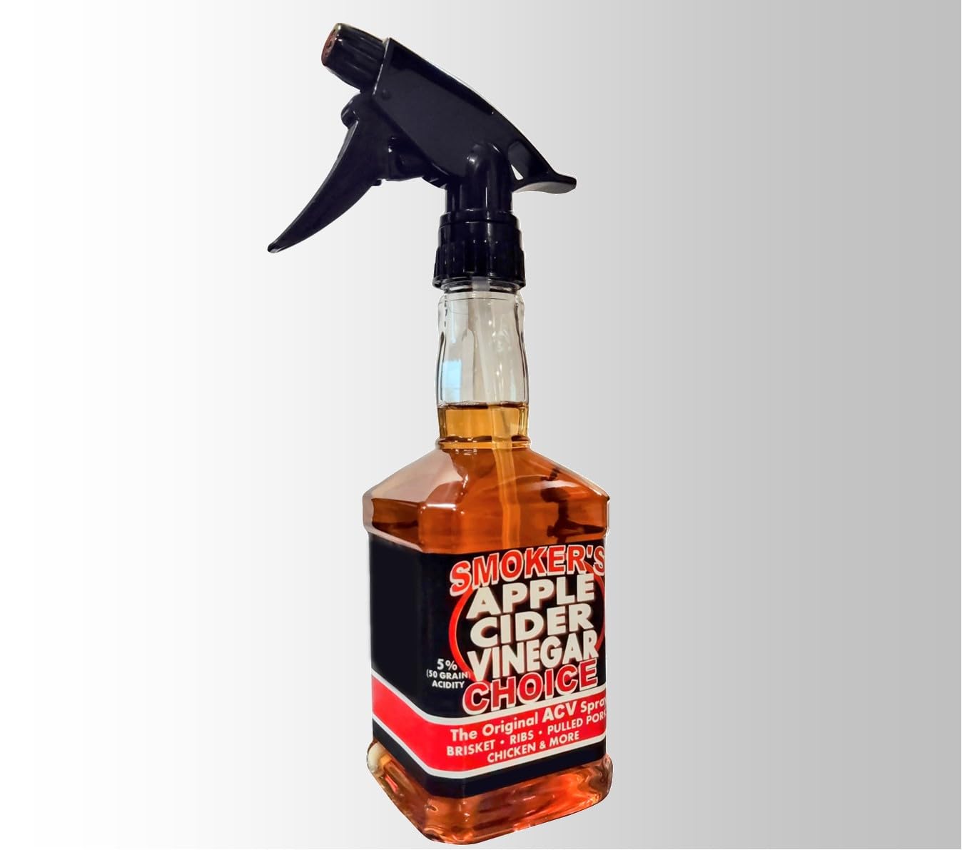Apple Cider Vinegar Spray | For Deepest Smoke Ring | Smoker’s Choice Original ACV Spray | For Best Results on Brisket Pork Ribs Chicken & More | Enhances Flavor Profile | Ready to Use Smoker Accessories