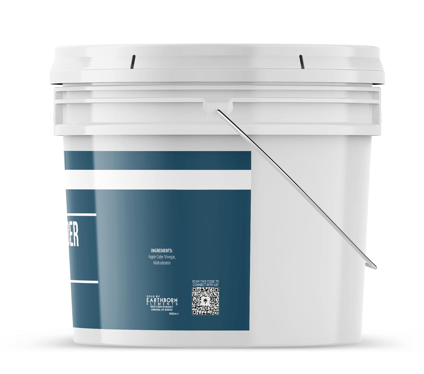 Earthborn Elements Apple Cider Vinegar Powder, 1 Gallon Bucket, Cooking & Baking, Dry Powder