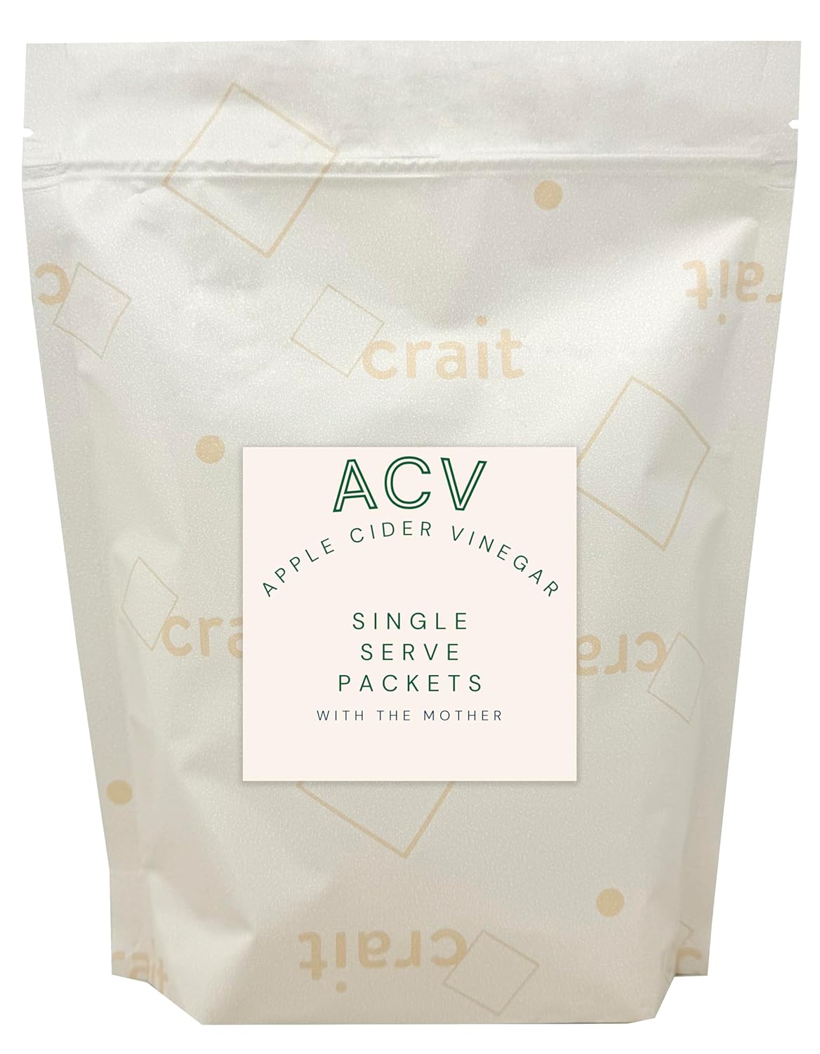 Apple Cider Vinegar Packets – ACV Individual Packets, Single Serve Apple Cider Vinegar Individual Packets 50 Pack Morning Drink Packets of ACV with the Mother (0.5 Ounce or 1 TBSP Per Packet)
