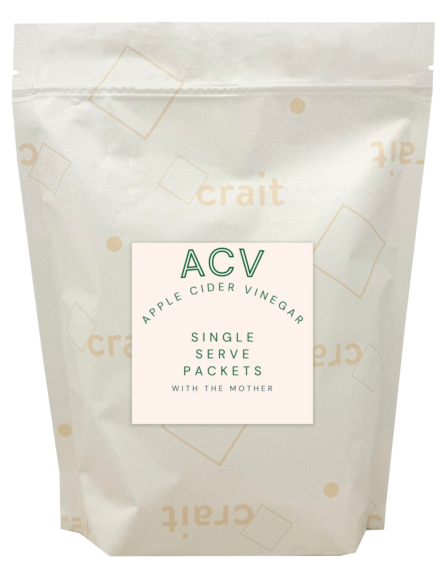 Apple Cider Vinegar Packets – ACV Individual Packets, Single Serve Apple Cider Vinegar Individual Packets 50 Pack Morning Drink Packets of ACV with the Mother (0.5 Ounce or 1 TBSP Per Packet)