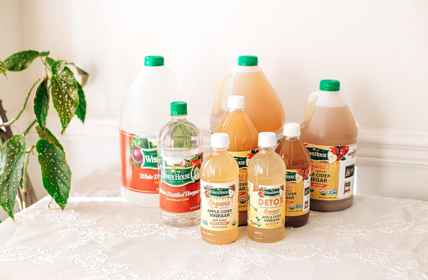 White House Organic Apple Cider Vinegar Shots, Raw Unfiltered, On the Go (Organic, Pack of 24)