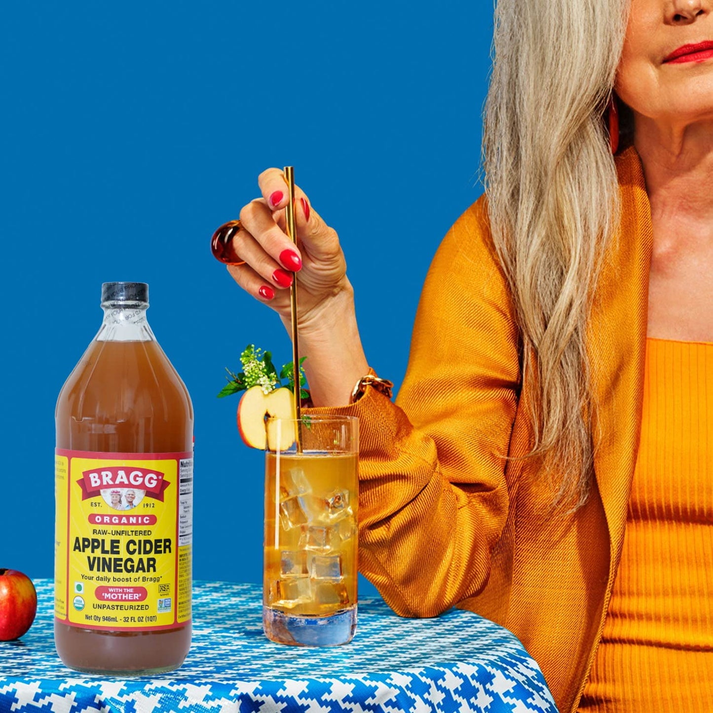 Bragg Organic Apple Cider Vinegar with the Mother - (2 Pack) 16 fl oz - Raw and Unfiltered