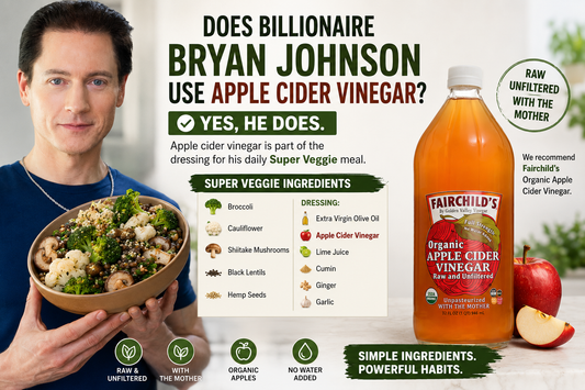 Does Billionaire Bryan Johnson Use Apple Cider Vinegar?