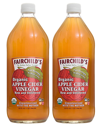 Fairchild’s Organic Apple Cider Vinegar – 32oz (With The Mother)