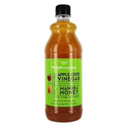Wedderspoon Apple Cider Vinegar With Monofloral Manuka Honey & The Mother, 25 fl oz