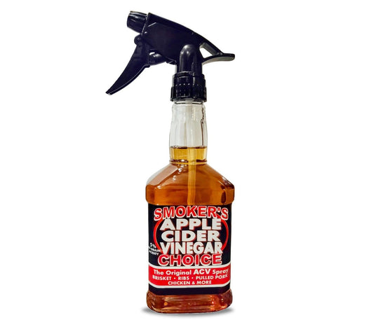 Apple Cider Vinegar Spray | For Deepest Smoke Ring | Smoker’s Choice Original ACV Spray | For Best Results on Brisket Pork Ribs Chicken & More | Enhances Flavor Profile | Ready to Use Smoker Accessories