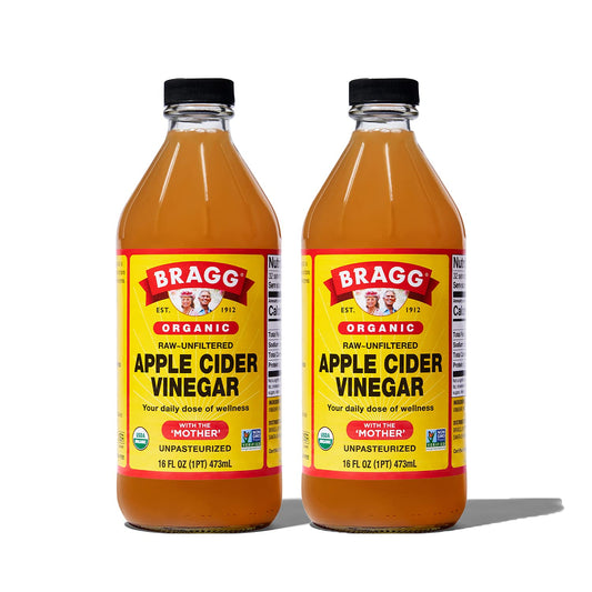 Bragg Organic Apple Cider Vinegar, Raw, Unfiltered, With The Mother, 128 oz