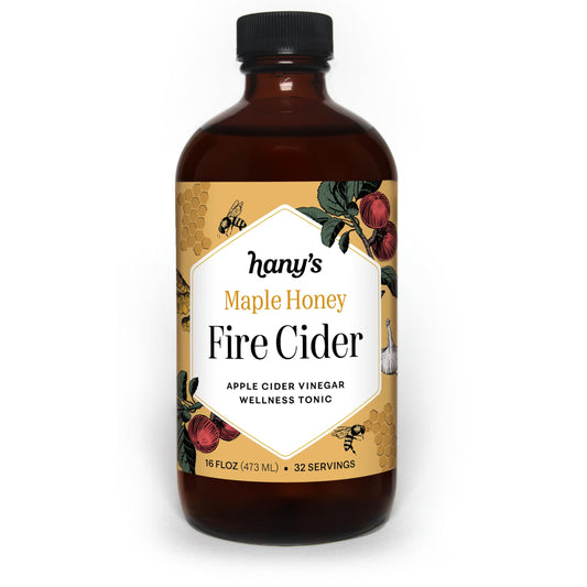 Hany's Harvest Fire Cider – 16 fl oz Glass Bottle | All-Natural, Small-Batch, Handcrafted, Non-GMO, Gluten-Free