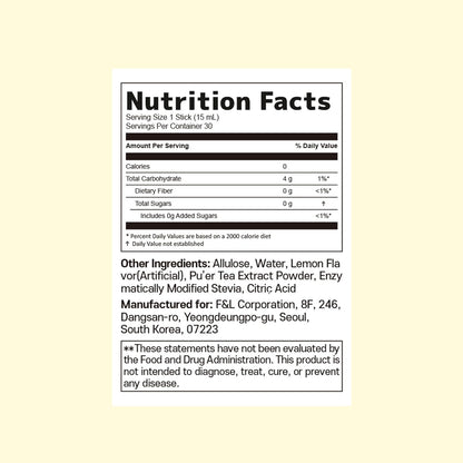 [Liveling] Apple Cider Vinegar Drink Stick – Lemon Flavor | Supports Digestion, Daily Cleanse, Sugar-Free, Low-Calories, Portable On-The-Go Packets (30 sticks)