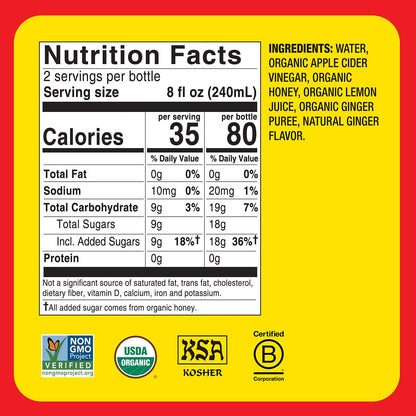 Bragg Apple Cider Vinegar Refreshers – 16 fl oz, 2-Pack