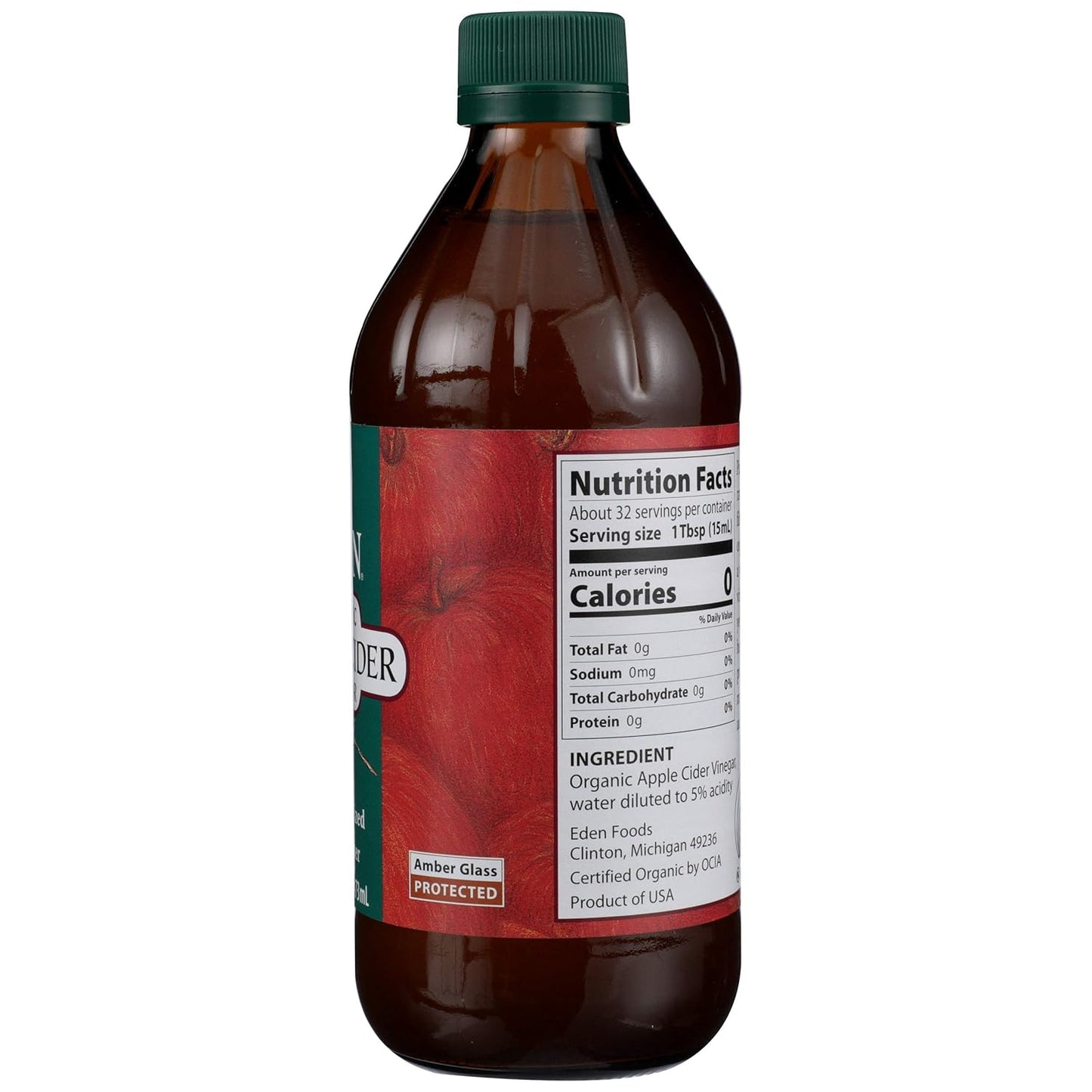 EDEN FOODS Organic Apple Cider Vinegar, 16 FZ