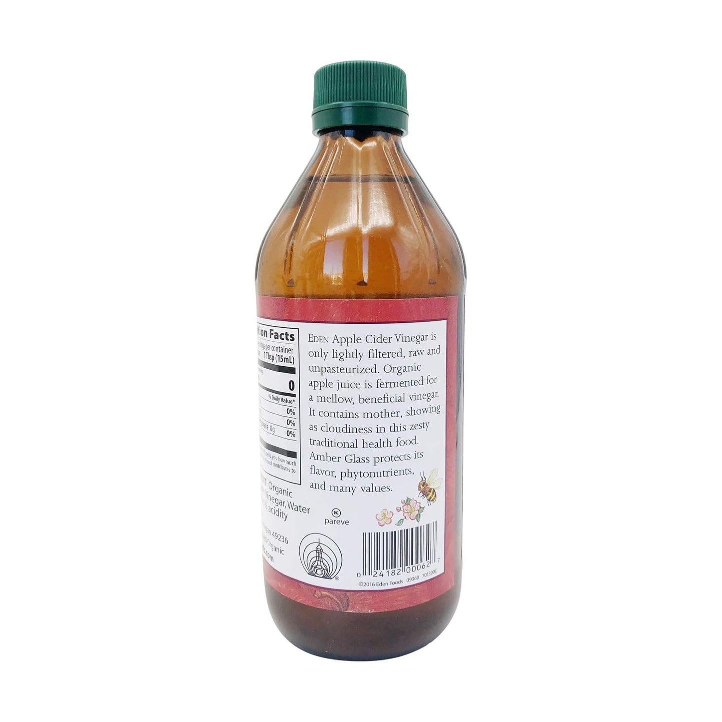 EDEN FOODS Organic Apple Cider Vinegar, 16 FZ