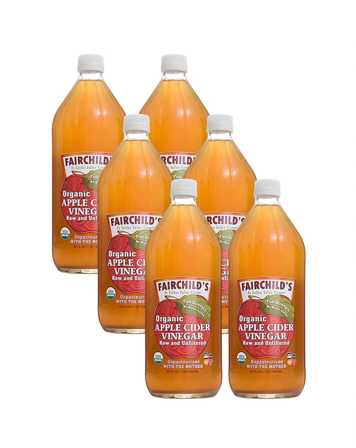 Fairchild’s Organic Apple Cider Vinegar – 32oz (With The Mother)