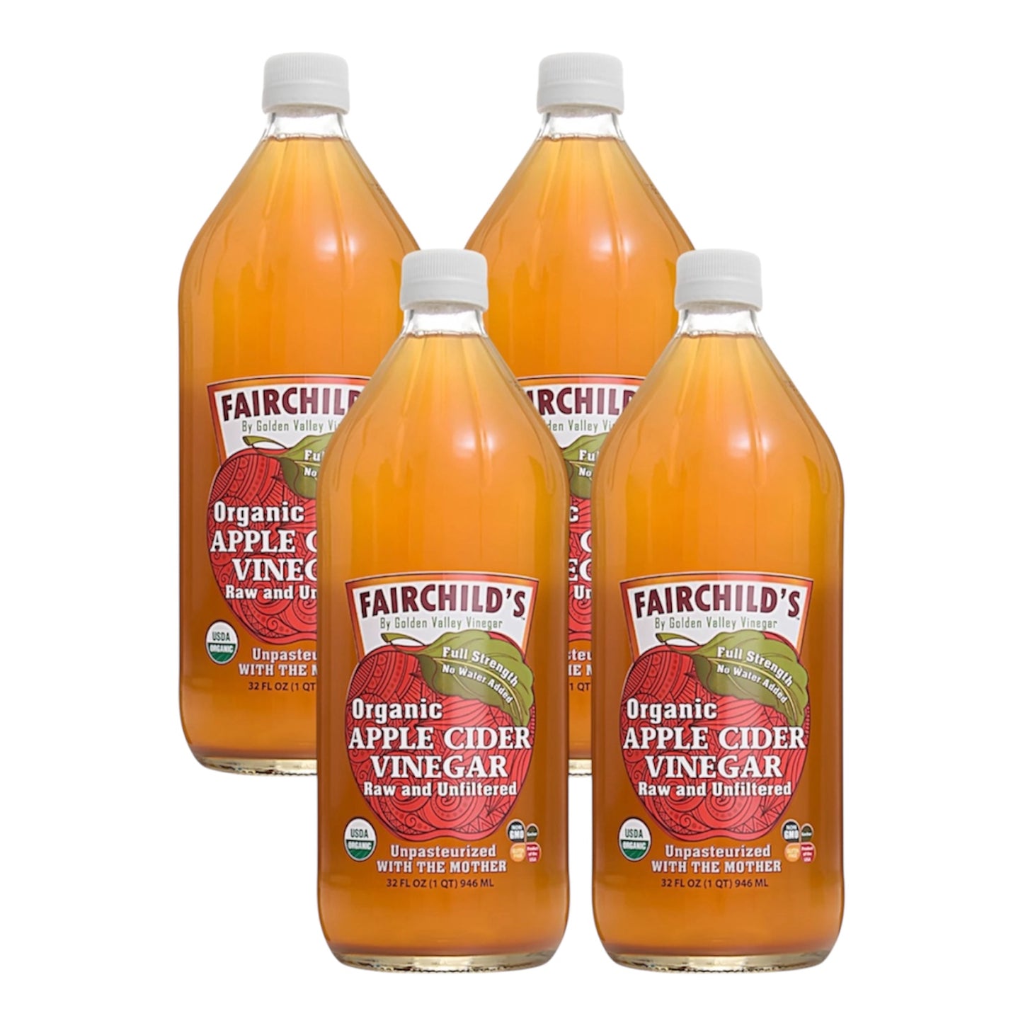 Fairchild’s Organic Apple Cider Vinegar – 32oz (With The Mother)