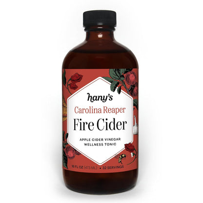 Hany's Harvest Fire Cider – 16 fl oz Glass Bottle | All-Natural, Small-Batch, Handcrafted, Non-GMO, Gluten-Free